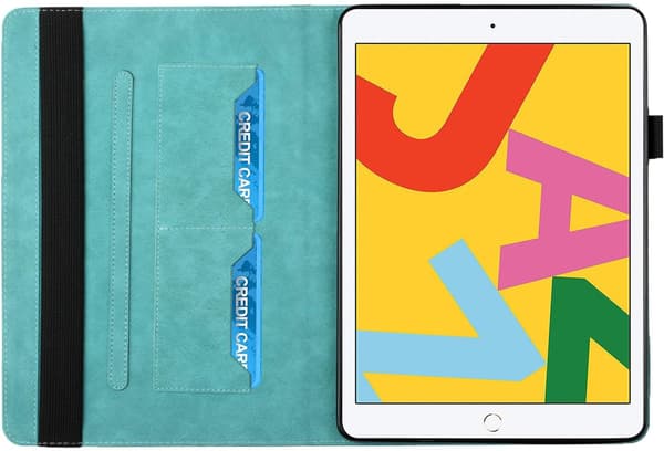 1 st  Sjöblå Samsung Tab A 10.1 (2019)/T510 läderfodral
