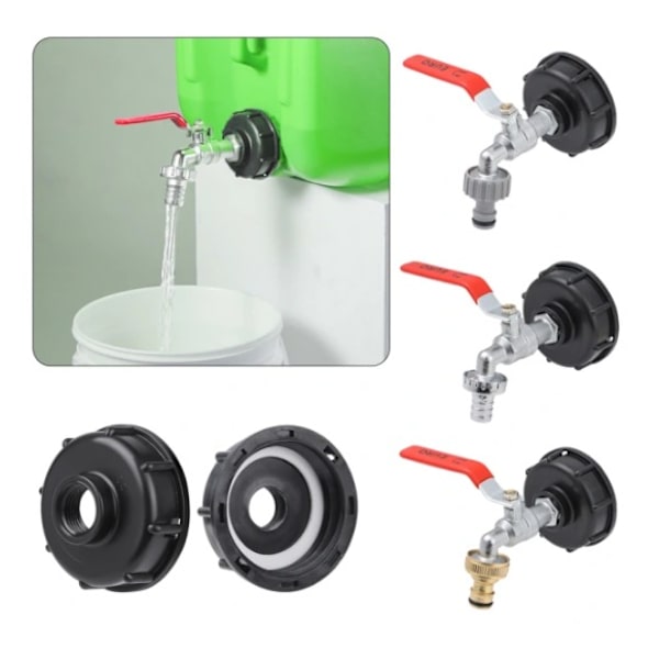 IBC-adapter slangkoppling 1-PLASTIC 1-Plastic 1-Plastic