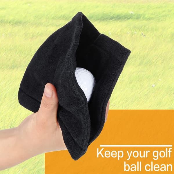 2 golfpyyhettä napilla, golfpyyhe 5 x 5 tuumaa mikrokuitu