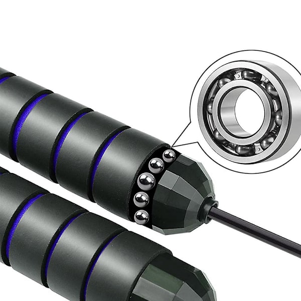 Springtov, Kuglelejer Tangle-free Rapid Speed Kabel Springtov, Justerbare Springtov Black Blue   Black Green
