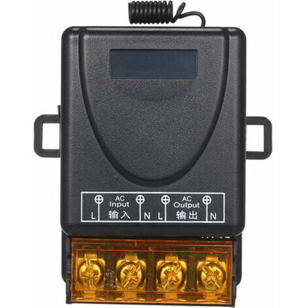Smart Home 433Mhz Ac85-220V 1Ch Trådlös Fjärrkontroll Relä Sändare/Mottagare Universal Fjärrkontroll Modul Och 1St Rf Sändare
