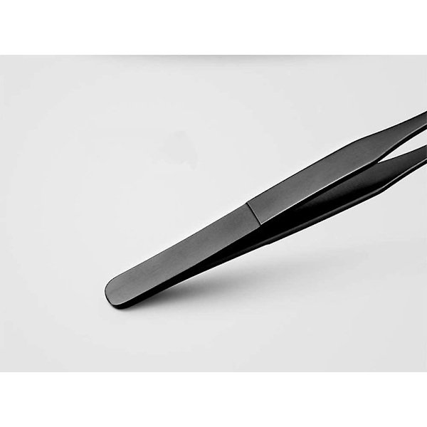 15 Tommer Sorte Buede Akvarietang Sort Stål Buede Tang Med Karboniseret Beskyttende Belægning Rustfri Dyrefoder Tang $15 Inc