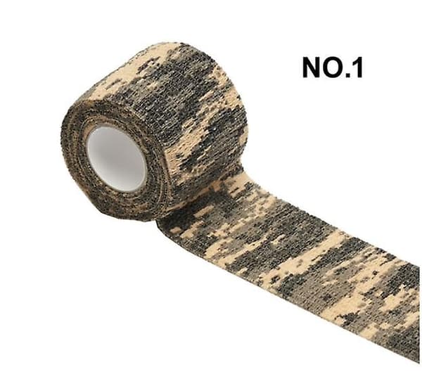 Udendørs camouflagerulle (NR.1-sort camouflage 5cm*4.5m 10stk)