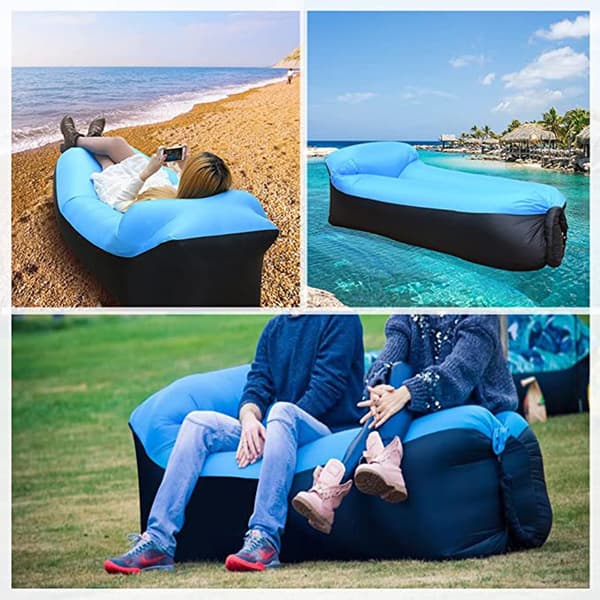 Udendørs Oppustelig Sofa Foldbar Bærbar Sofa Oppustelig Seng