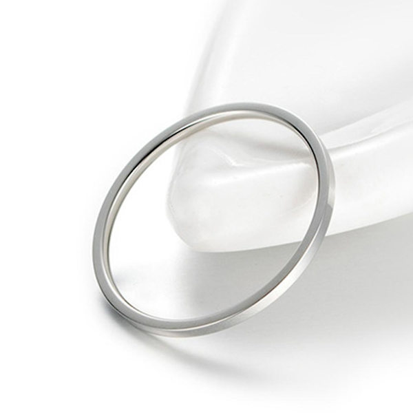 Dame Mode Glat Tynd Titanium Stål Bånd Fingerring Bryllup Smykker Gave Rose Golden US8