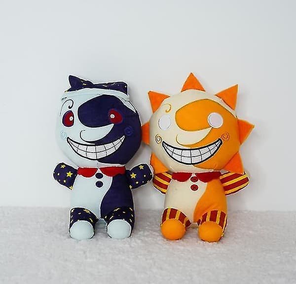 Sundrop Fnaf Final Boss Clown Figur Sun Figur Plushestøj A black