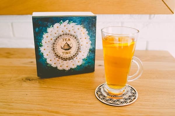 Birketræsbrikker med Livets Blomst Design - 10 Stykker