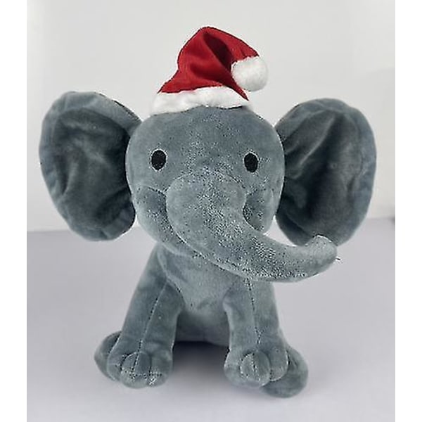 Ny lång näsa plysch baby elefant docka elefant docka chrismas grey