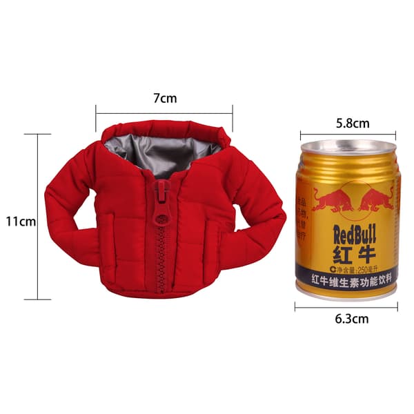 Puffy Beverage Vest, Isolerad Burkkyl, Orange
