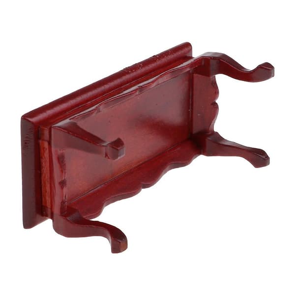 2x 1/12 Röd Trä Miniatyrdockhus Modell