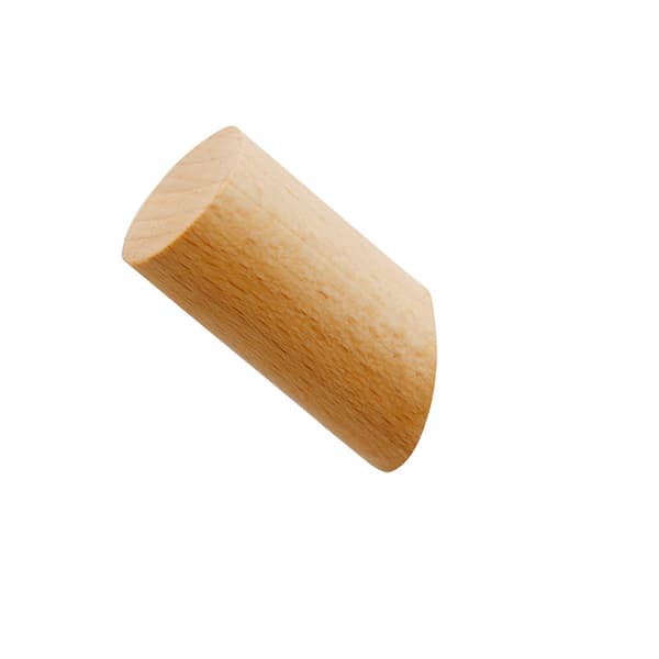 4 Delar Träkrok Väggmonterad Trä Cylinder Krok Med