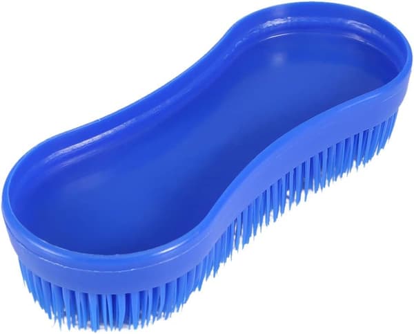 1 stk blå plast 8 ord vaskbørste jeansbørste husholdning