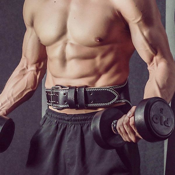 Bälte för Fitness Män och Kvinnor Knäböj Marklyft Viktlyftningsbälte PU Läder Viktlyftningsbälte Marklyft Fitnessbälte - Perfekt Stöd för Knäböj & Marklyft
