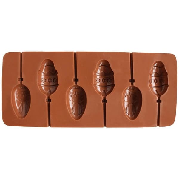 Påskeæg Kanin Silikonform Chokoladeform Lollipopform