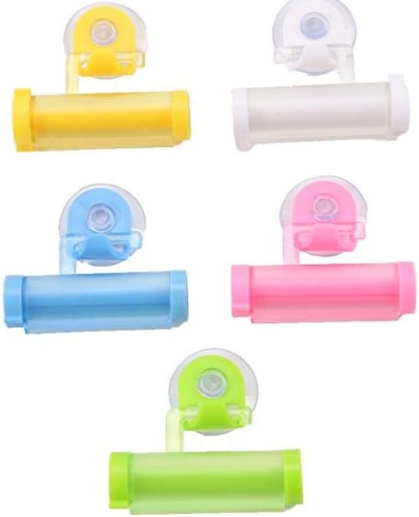5 rullende tandpastatuber dispenser Squeezer sugekop
