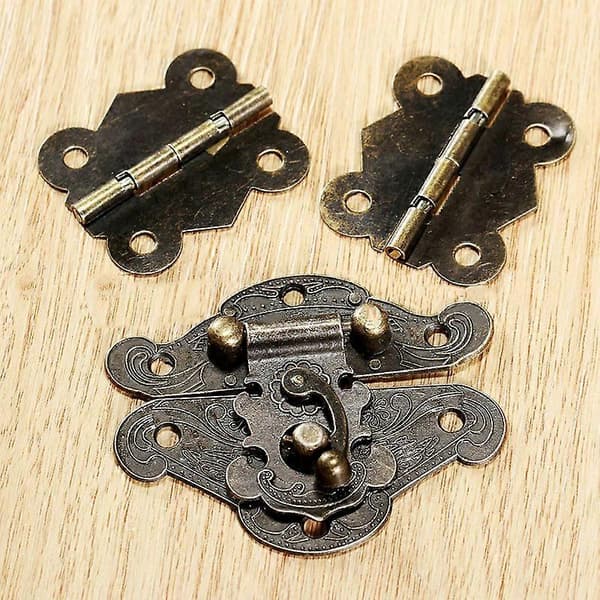 Møbelhængsler Lås Hasp Hardware Dekoration Antik Sommerfugl Hjem
