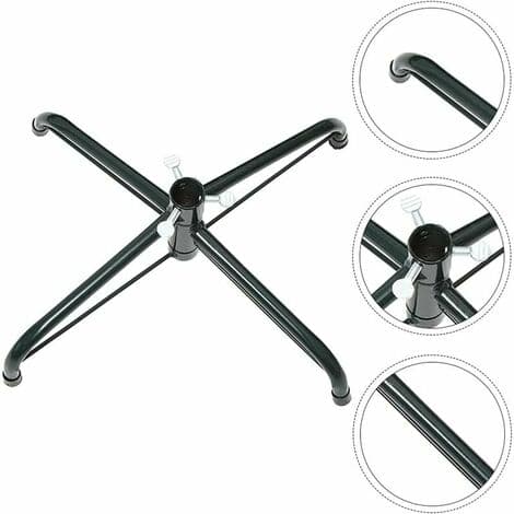 Juletræsstativ, 45cm-45cm Foldbart Metalstangestativ, Kunstigt Juletræsfod til Julepynt