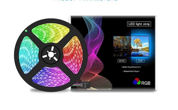 LED-remsa 5V Musikrytm Ljusremsa USB-remsa (USB-knapp 24 4 meter)