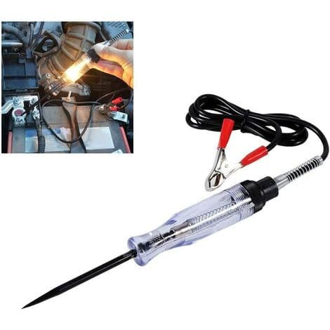 Bilspänning Krets Tester, Auto 6V 12V 24V DC Spänning Krets Bil Tester Bil Test Voltmet Lång Sond Ljus