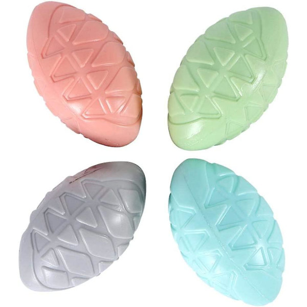 Pipande Hundleksak, 4-pack TPR Tuggleksak Boll Interaktiv Pipande Leksak för Hund Katt Husdjur