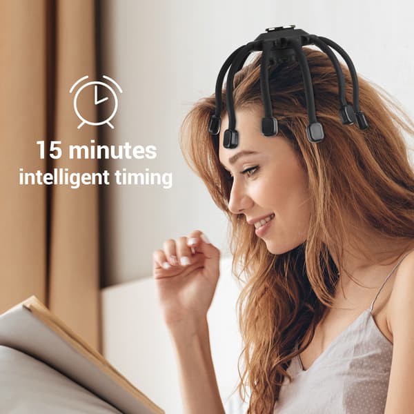 1 stk Intelligent Bluetooth multidimensionel vibrations hovedbundsmassage