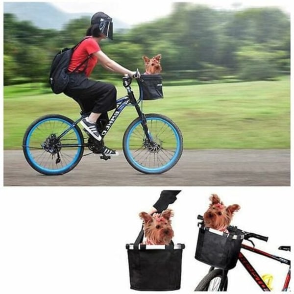 Cykelkorg, avtagbar cykelstyrkorg för husdjur, katt, hund