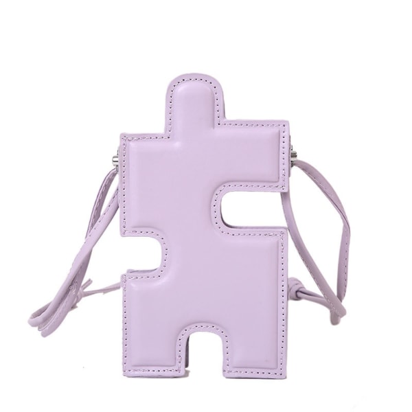 Liten skinnveske, skulderveske, mobiltelefonveske, lommebok, lett crossbody-vesker for kvinner A916-610 Purple