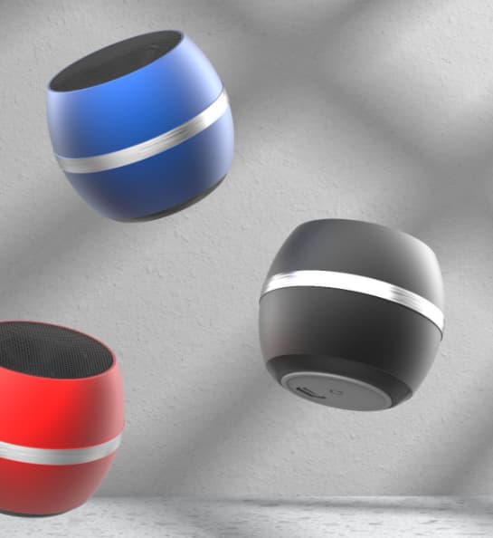 Langaton metalli Bluetooth-kaiutin, mini pieni söpö ulkokaiutin autoon Bluetooth-kaiutin (musta)