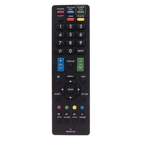 Tv-fjernbetjening erstatning for Sharp Gb225wjsa medieafspillertilbehør