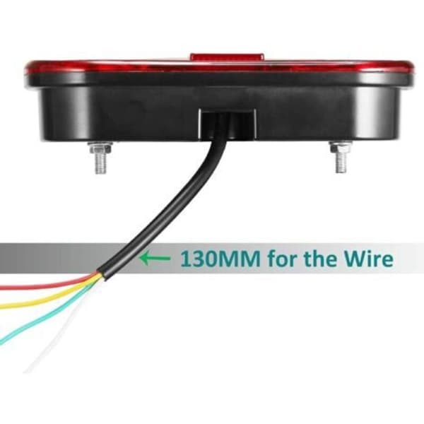 12V LED tilhengerlys, 2 stk vanntette LED tilhengerbaklys
