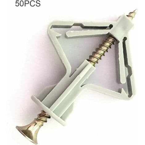 50-pack M8 x 50 mm Högpresterande Väggfästen Tunga Rawlpluggar