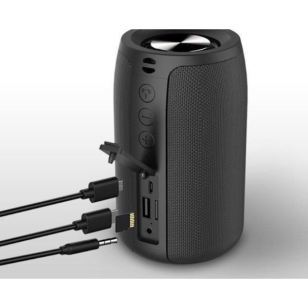 Trådlös Bluetooth-högtalare, bärbar liten subwoofer-högtalare för utomhus (regnkamouflage)