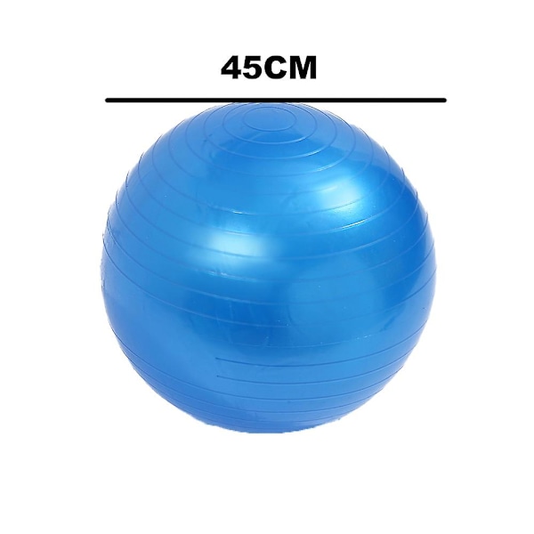 Stabilitetsbold, Yogabold, Fysisk Kernetræning, Balance Blue 45Cm