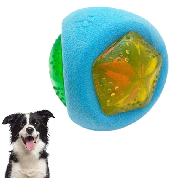 Led hundboll, studsaktiverad Light Up Dog Ball, Lyser upp för nattlek Pet Dog Ball interaktiv hundleksak Färgskiftande LED