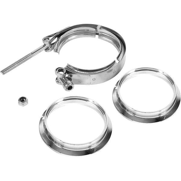 304 Rustfritt Stål Bil Eksosrørklemme (3,0 tommer til 76 mm),