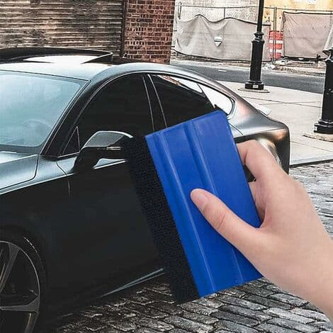Plastfiltkanterskraber - Bilmærkatsskraber Blød Vinyl Vinduesfarveapplikationsværktøj - 3,9 tommer Blød Filtskraber 2 stk.