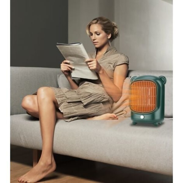 Mini keramisk radiator 500 W - Kompakt rumsvärmare för kontor, sovrum, vardagsrum