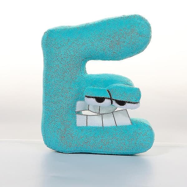 26 Engelske Bogstaver Alphabet Lore Men Bløde Plyslegetøj Fyldte Dyr E