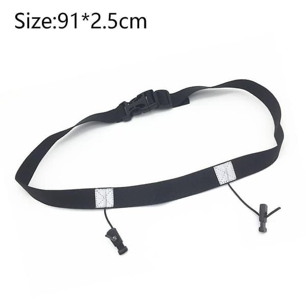 Löpbälte, Triathlon, Marathon Digital Belt. Inga stift krävs. Justerbart löpbälte Black