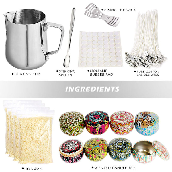 Mainstays Aromatiska Ljustillverkningsverktygssats Doftljus Luftfräschare Teeljus DIY Ljustillverkningsverktygssats