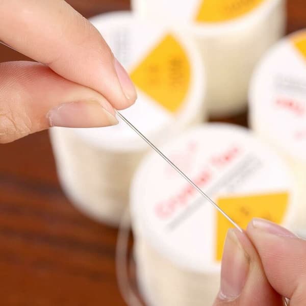 20 m rulle Elastiskt och Solid Tråd 0,5 mm Transparent