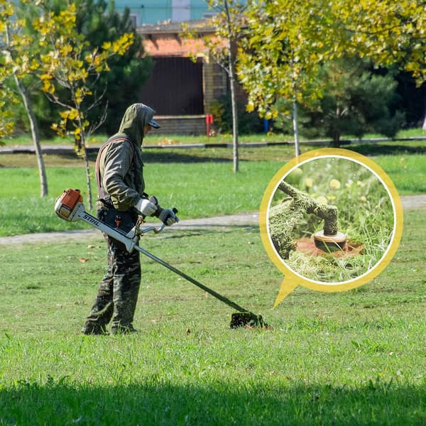 24 stk. strengtrimmerhode blader erstatning plastkutter ugressflytter blad gressklipper tilbehør for trådløs gresstrimmer hage (rød)