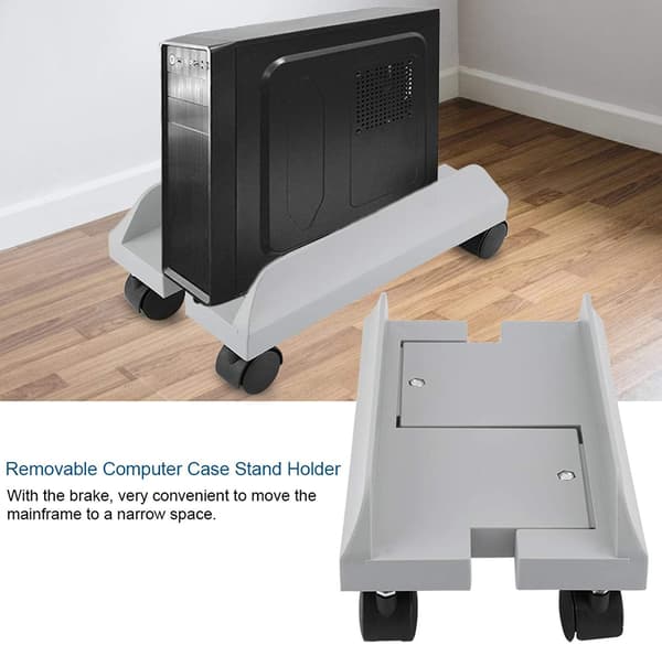 Skrivebordscomputer Chassis Beslag Mobil Kølebase Plastik Chassis Bakke - Hvid