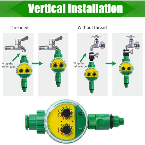 Automatisk vanningstimer, programmerbar digital slangekrantimer Smart sprinkler vanningssystem styring
