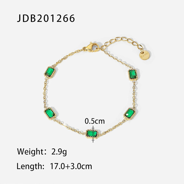 Armbånd Kvadratisk Dagligt Outfit Metal Element B1447