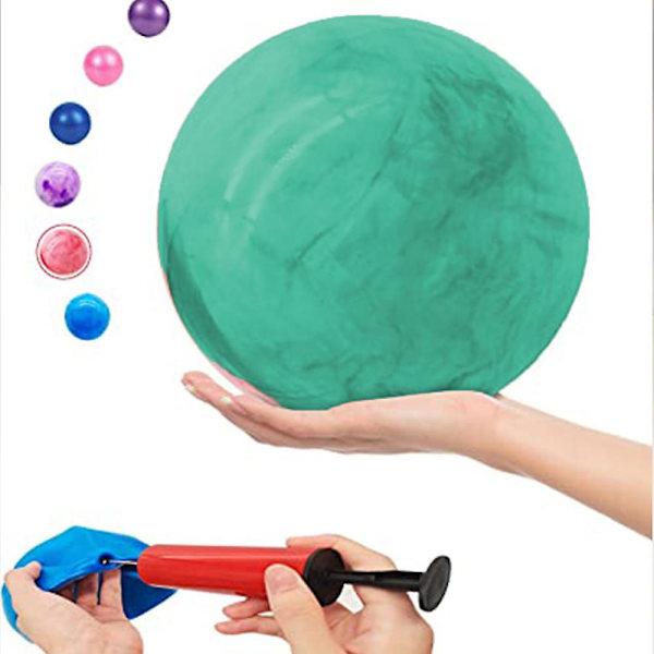 Mini träningsboll, Pilatesboll, för sjukgymnastik, stretching, ,terapi förbättrar balansen Cloud Green 25CM