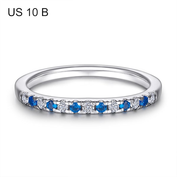 Elegant Damring i Modern Stil, Silver Effekt, Snygg Smycke för Kvinnor Platinum US 10 B
