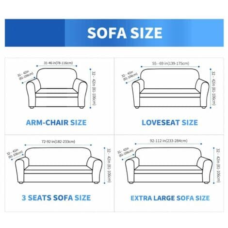 Soffaöverdrag, Super Stretchbar 1-Sits Soffa, Universal Jacquard Spandex Vardagsrumssoffaöverdrag för att Skydda Möbel, Husdjur