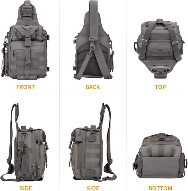 Taktisk Sling Bröstväska Molle Daypack Mini Ryggsäck Assault