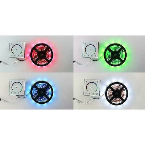 LED-väggströmbrytare med dimmer, LED-styrenhet, väggmonterad plastskydd med touch
